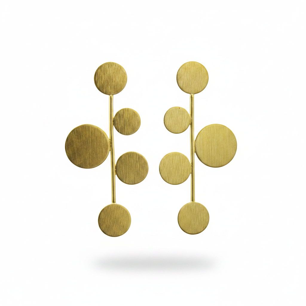 DECO earrings plated in 18kt gold