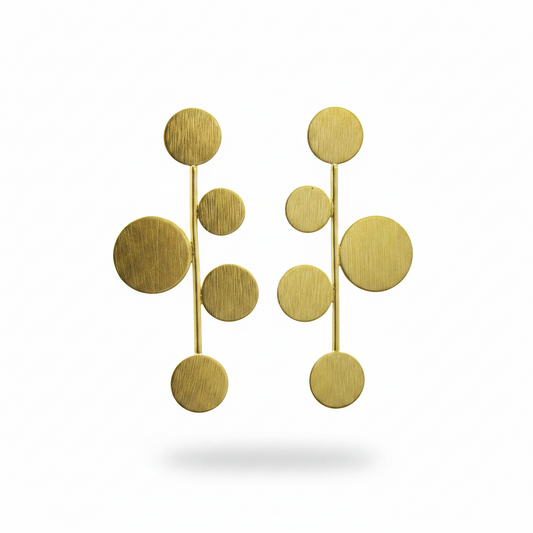 DECO earrings plated in 18kt gold