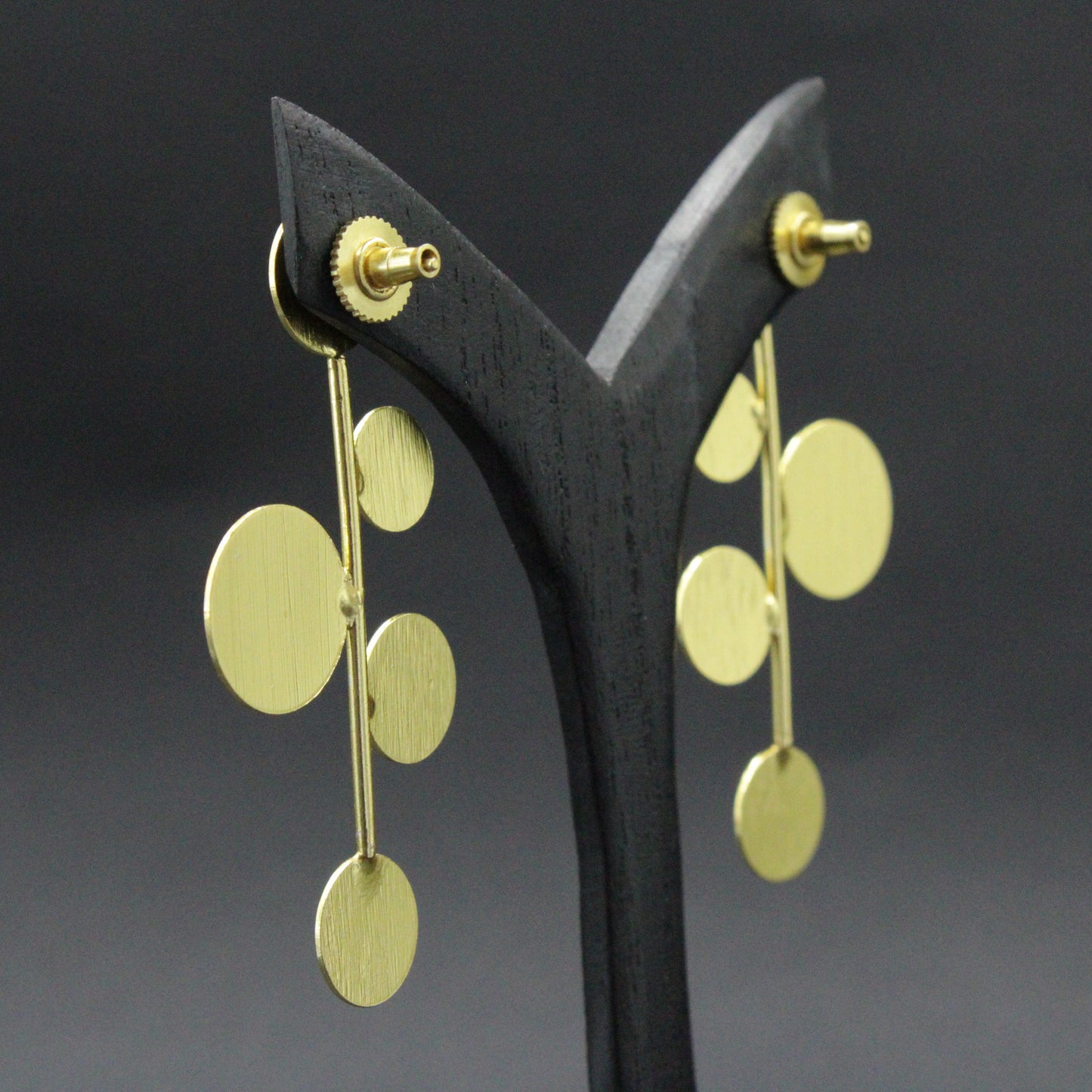 DECO earrings plated in 18kt gold