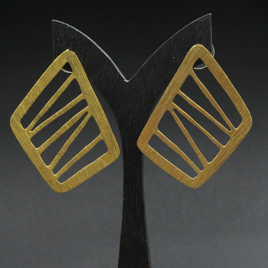 CINEMA earrings plated in 18kt gold