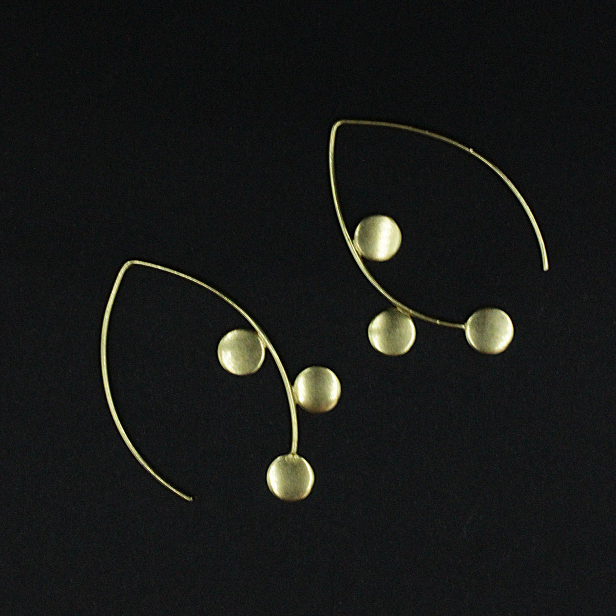 CINEMA earrings plated in 18kt gold