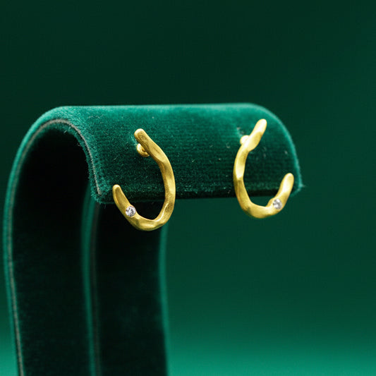 Pendientes HERRADURA bañados en oro