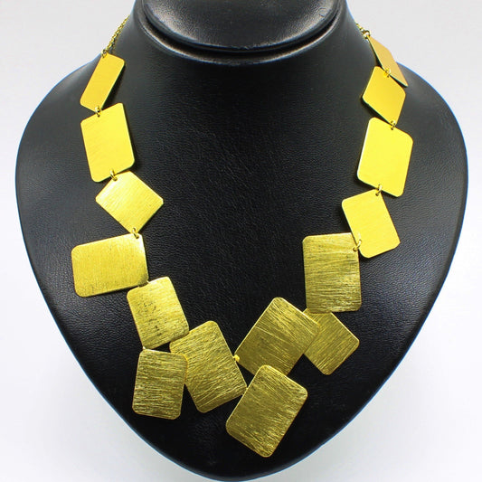 MONDRIAN necklace plated in 18kt gold