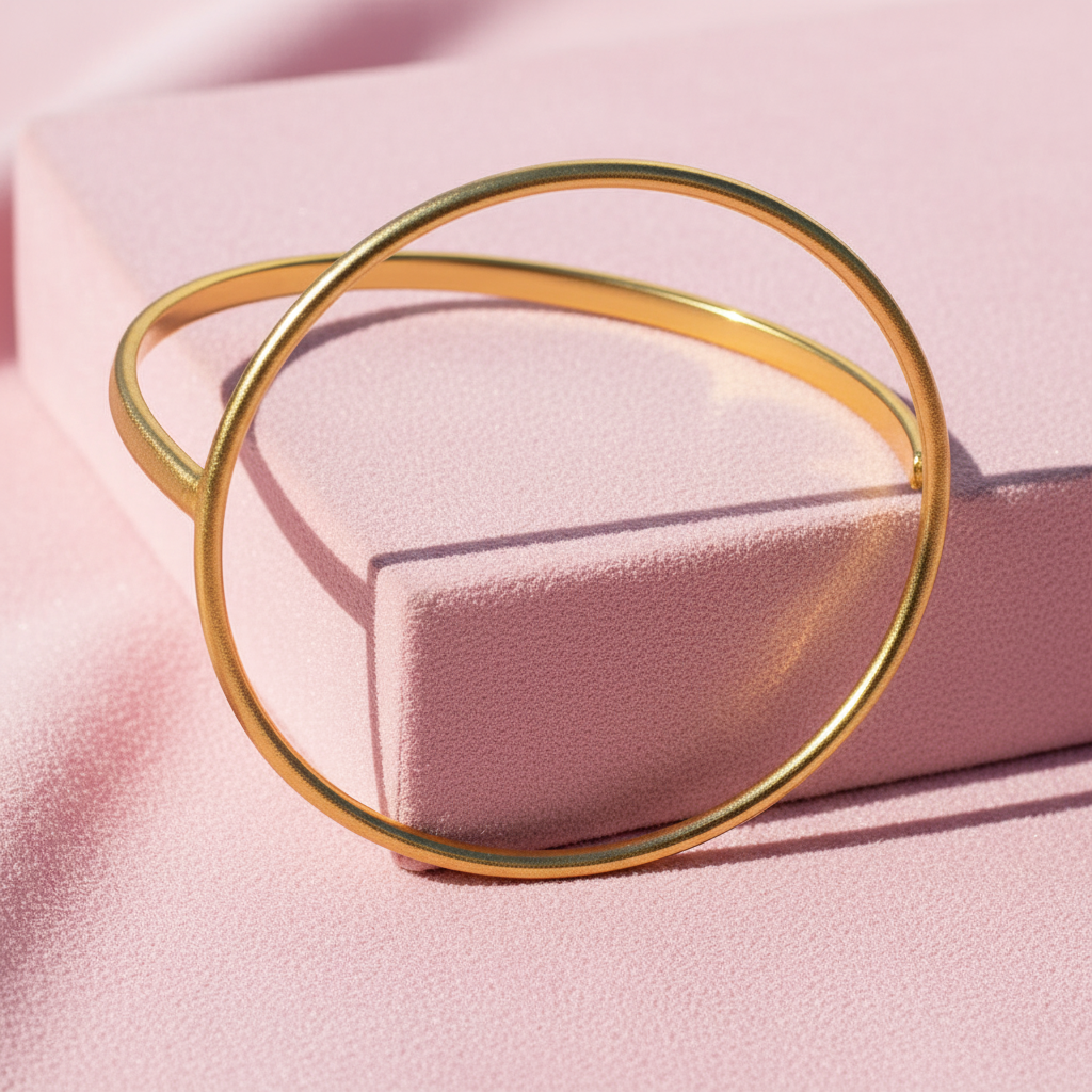 Brazalete SALERNO bañado en oro - Diseño con carácter