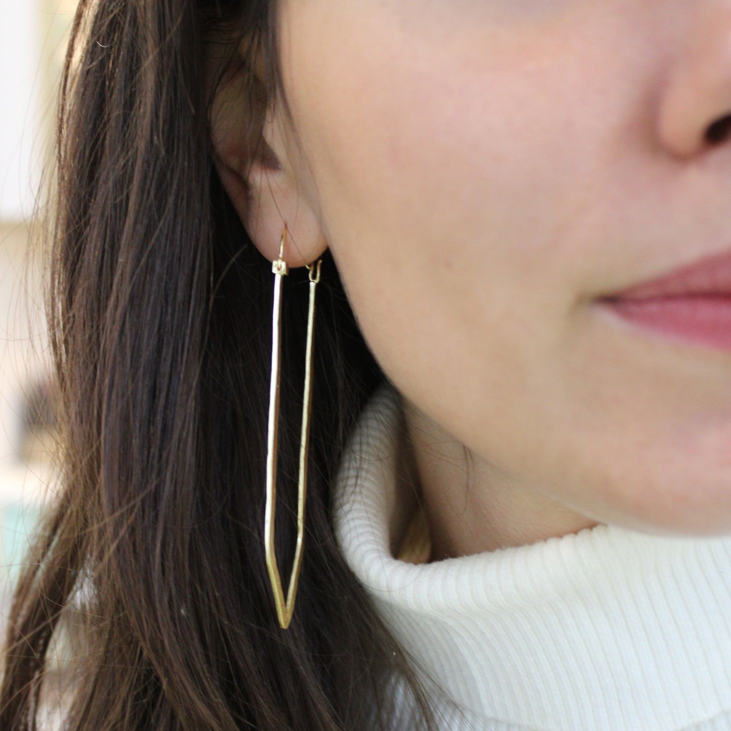 Designer-CLOCHE-Ohrringe, vergoldet mit 18 kt Gold