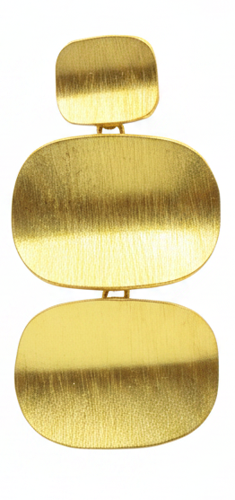 BOÎTE earrings plated in 18kt gold