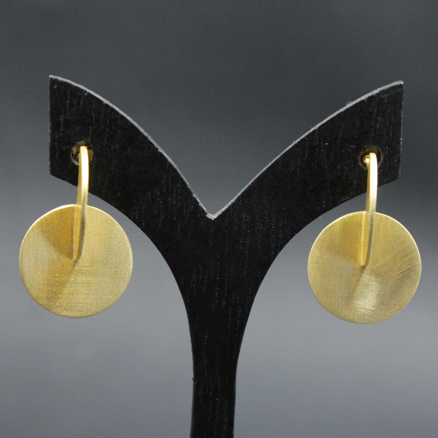 GROPIUS Designerohrringe vergoldet mit 18 kt Gold