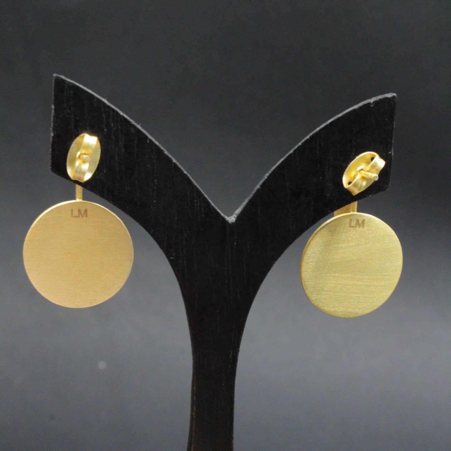 GROPIUS Designerohrringe vergoldet mit 18 kt Gold