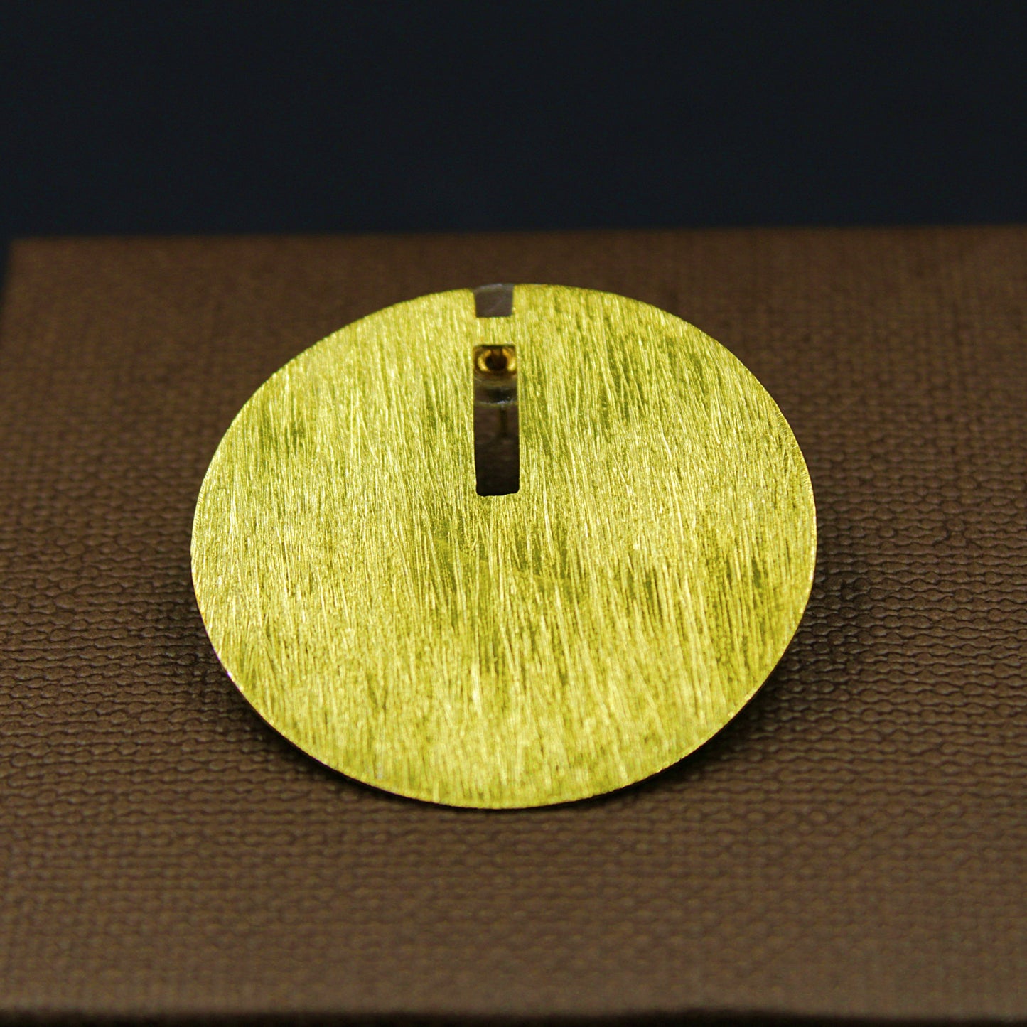 DISK-Ohrringe mit 18-karätigem Gold überzogen