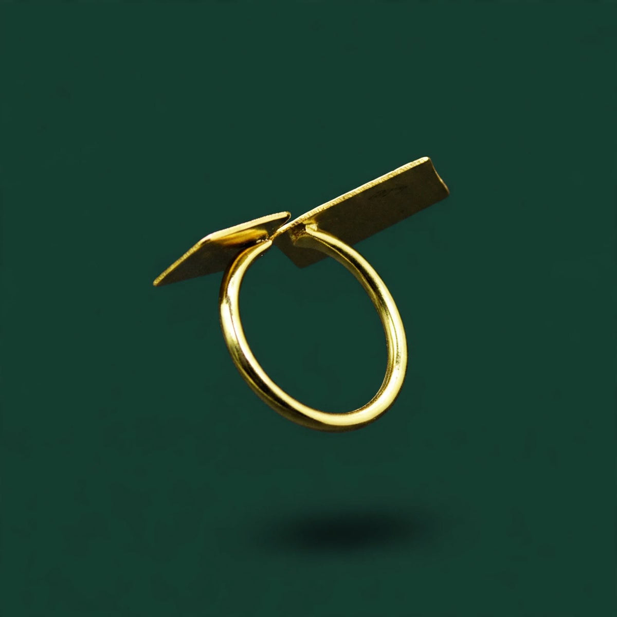 Gold plated POKER ring