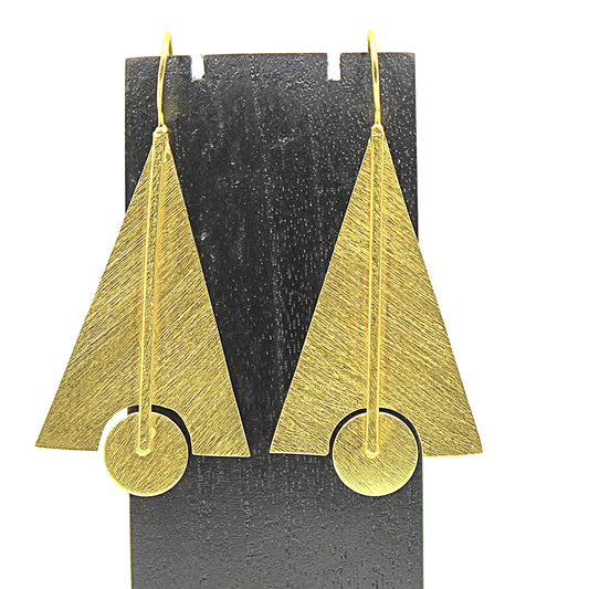 Pendientes CONCORDE bañados en oro - Diseño con carácter