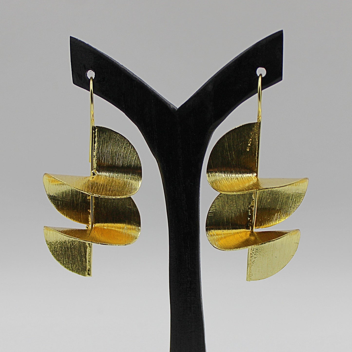 BOWIE earrings plated in 18kt gold