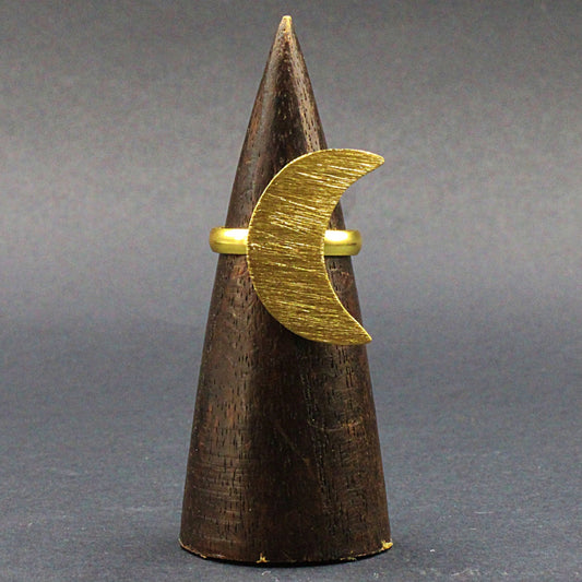 Vergoldeter HALBMOND-Ring