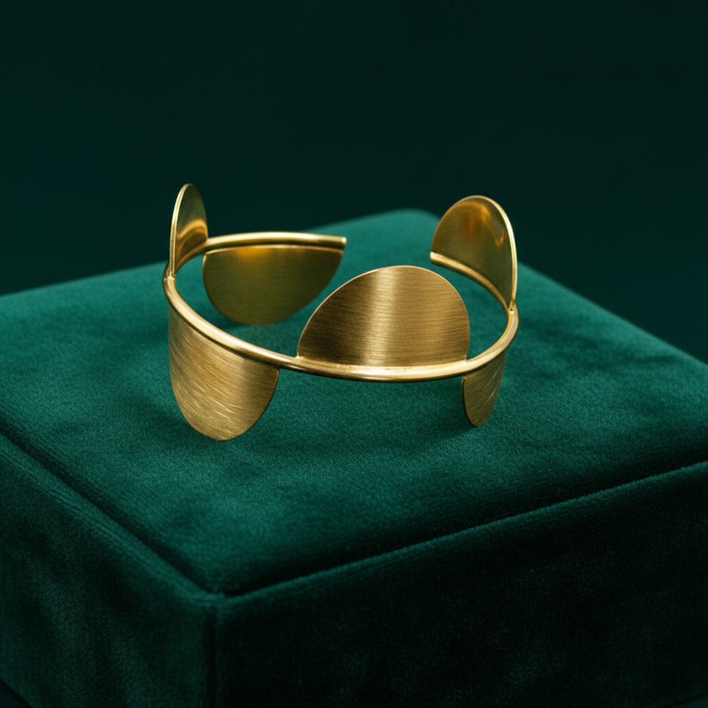 Brazalete IMPERIA bañado en oro - Diseño con carácter