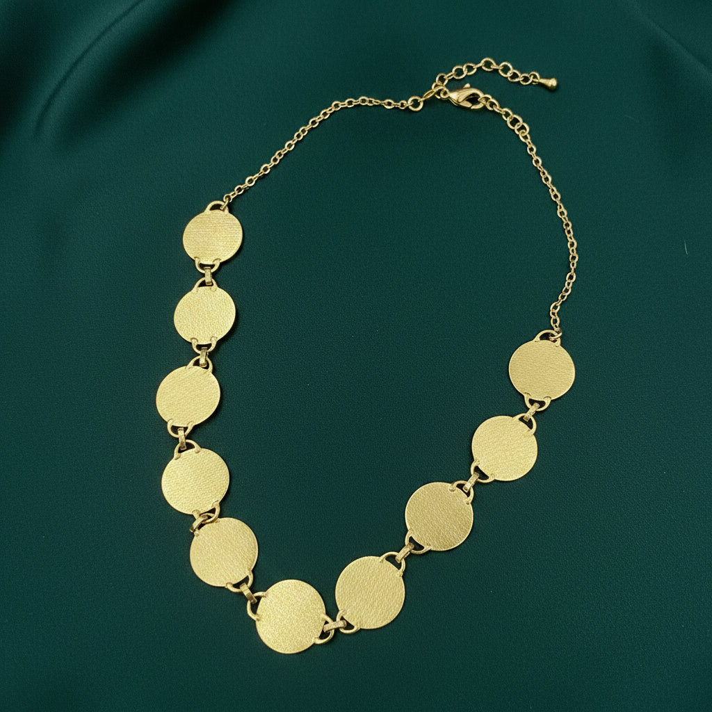Collar MALTA bañado en oro 18kt - diseño con carácter