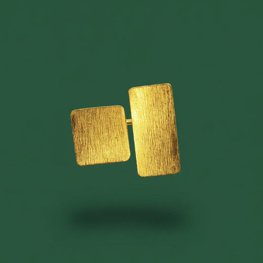 Anillo PIET bañado en oro - Diseño con carácter