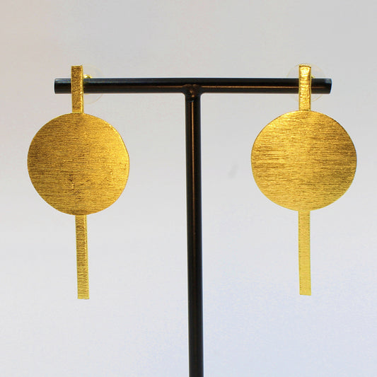 DECO-Ohrringe mit 18-karätigem Gold überzogen