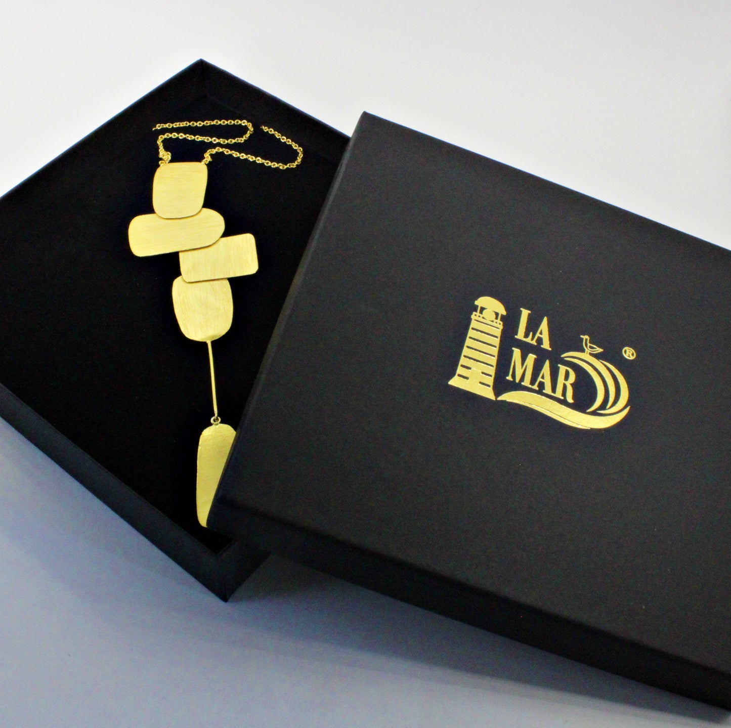 MIRÓ long necklace plated in 18kt gold