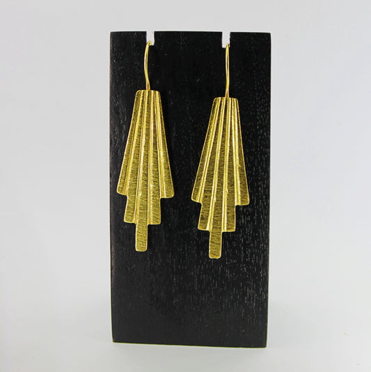 CINEMA-Ohrringe mit 18-karätigem Gold überzogen