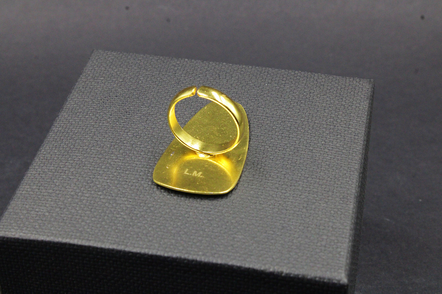 MIRÓ ring bathed in 18kt gold