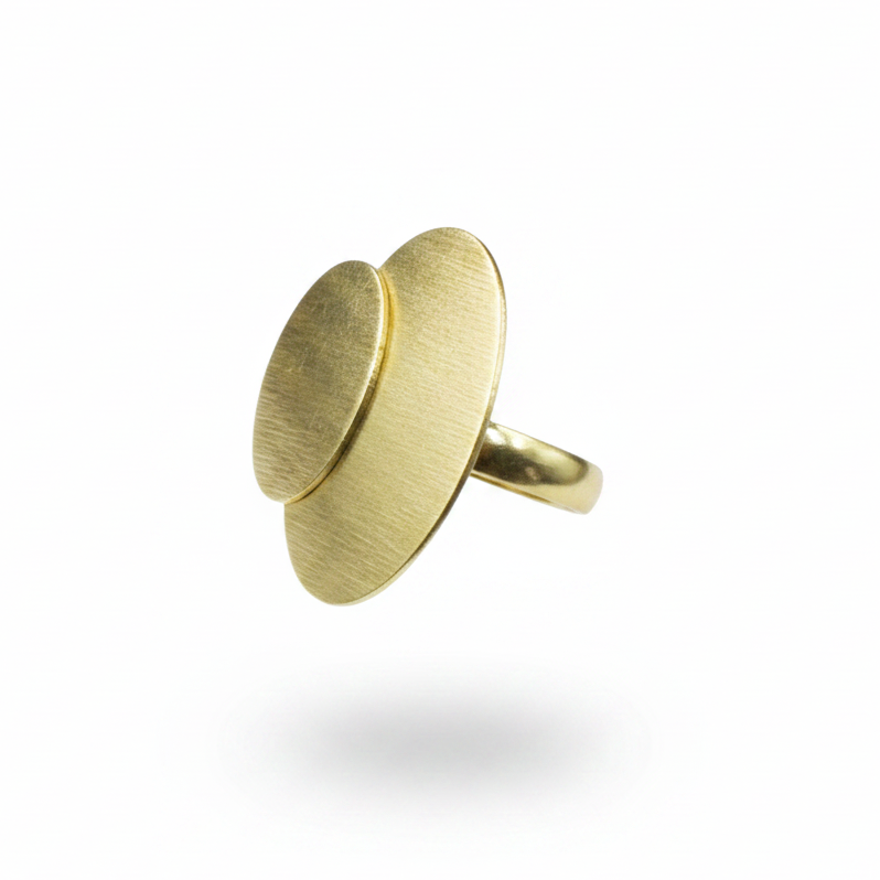 MIRÓ ring bathed in 18kt gold