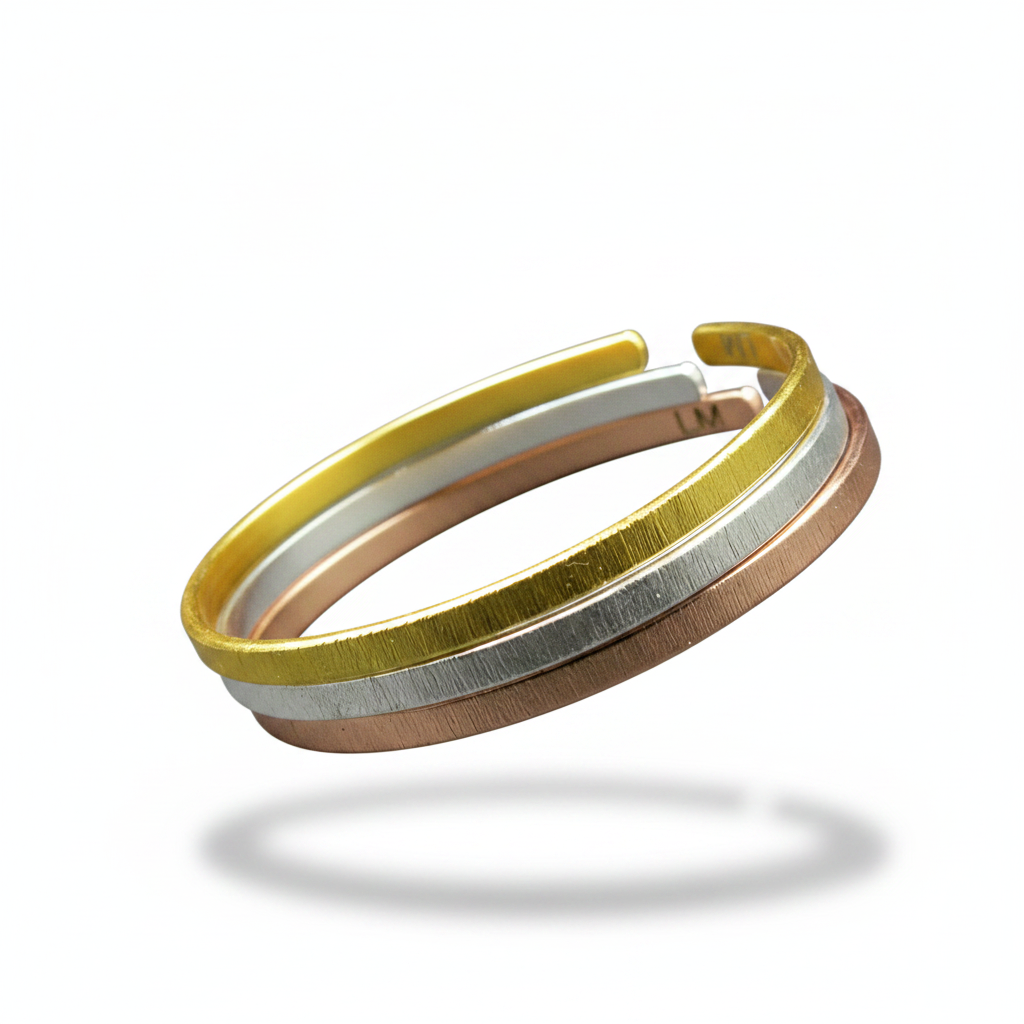 Copy of Gold plated half moon ring