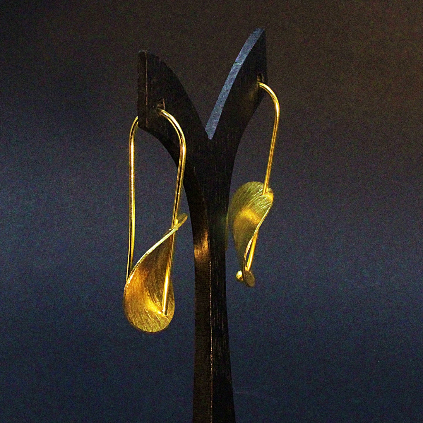 Gold plated earrings 2 in 1 gold plated