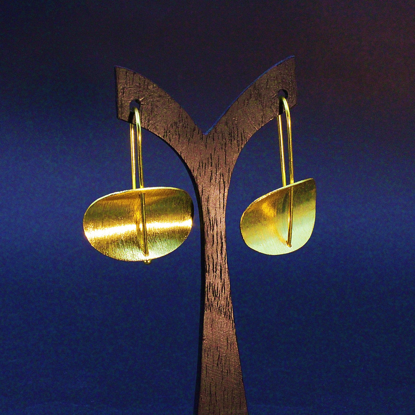 Gold plated earrings 2 in 1 gold plated
