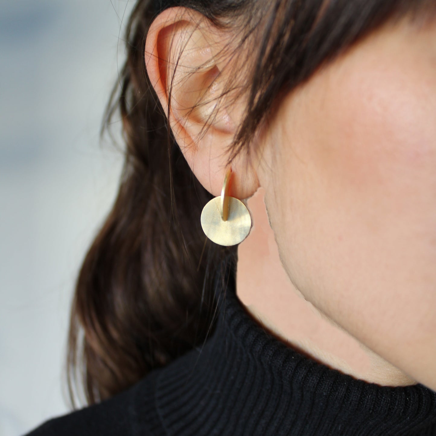 GROPIUS Designerohrringe vergoldet mit 18 kt Gold