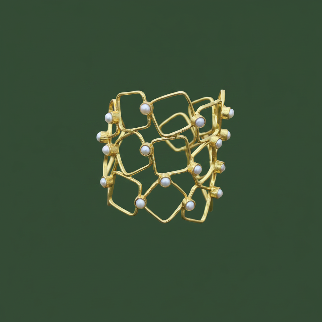 Brazalete HONEY bañado en oro - Diseño con carácter