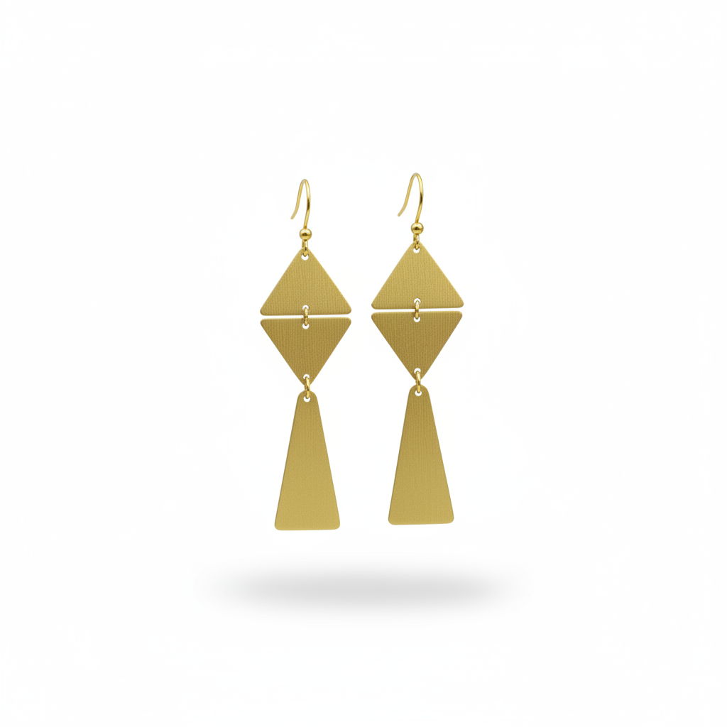 SAETERA-Ohrringe in 18-karätigem Gold getaucht