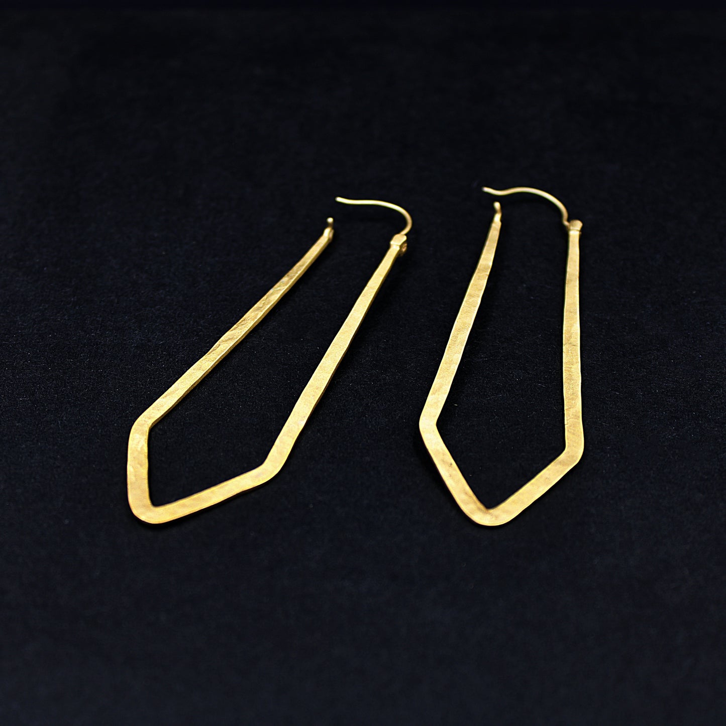 Designer-CLOCHE-Ohrringe, vergoldet mit 18 kt Gold