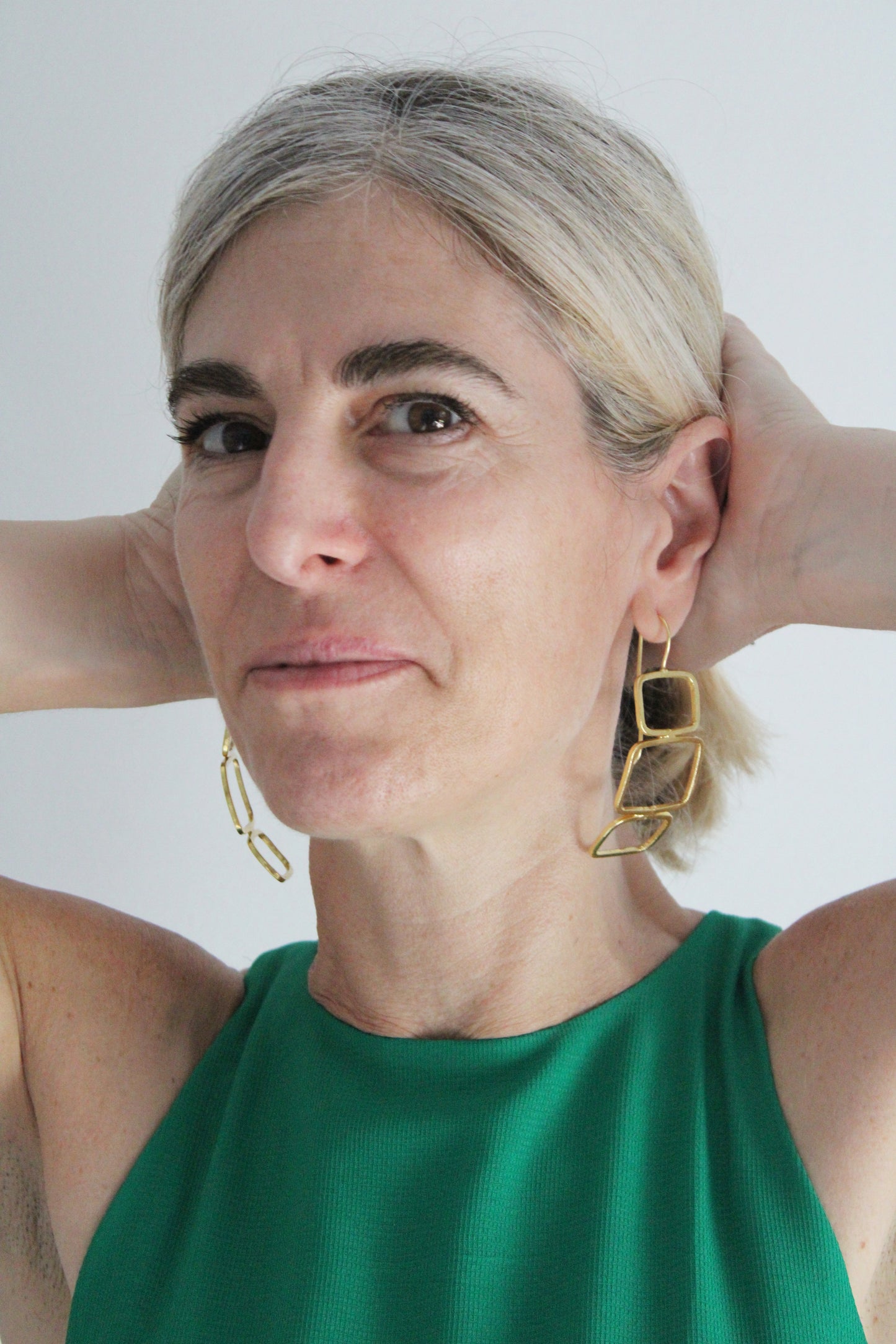 Pendientes LIEN bañados en oro