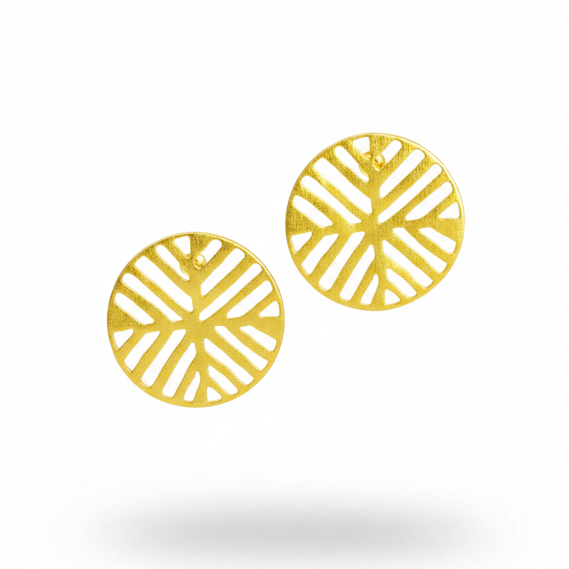 Pendientes POEPOE bañados en oro