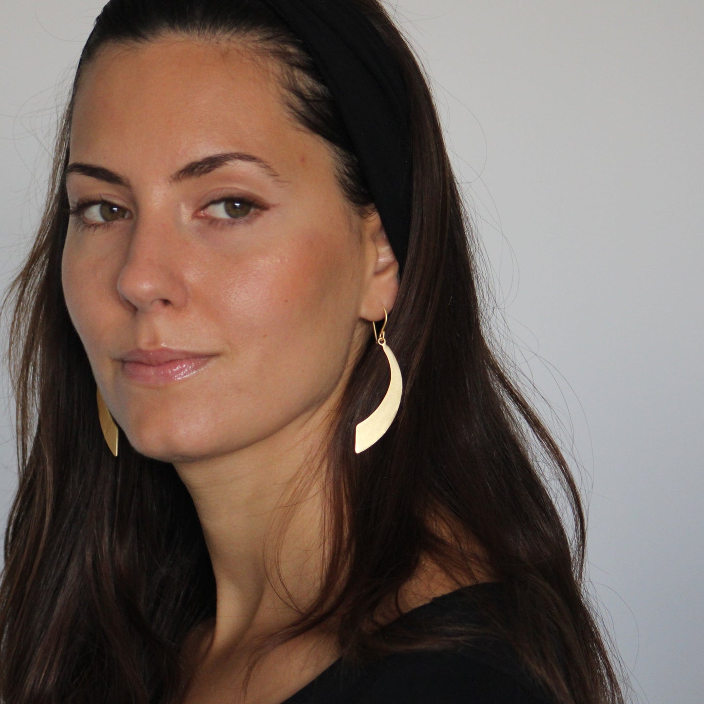 BOWIE earrings plated in 18kt gold