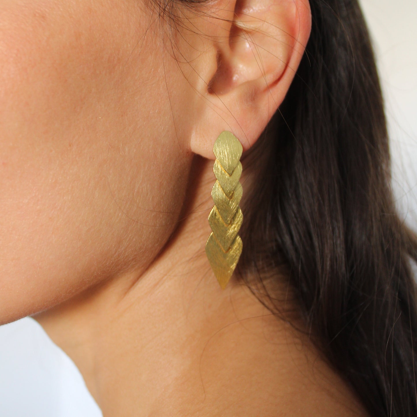 18kt gold plated design earrings