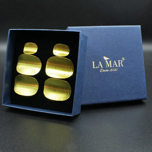 BOÎTE earrings plated in 18kt gold