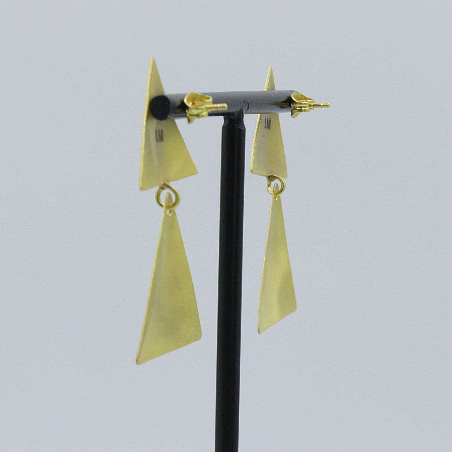 DISK earrings plated in 18kt gold