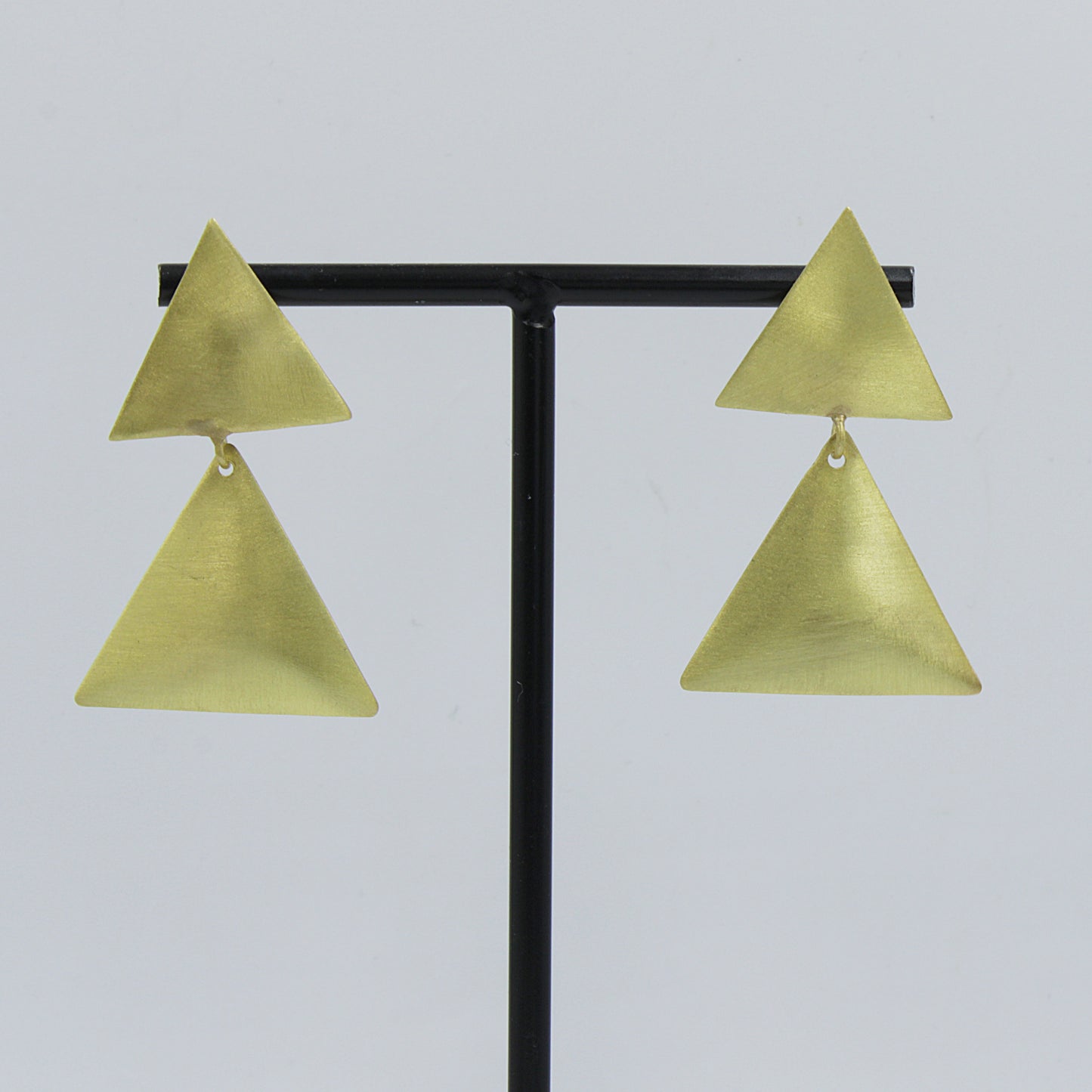 DISK earrings plated in 18kt gold