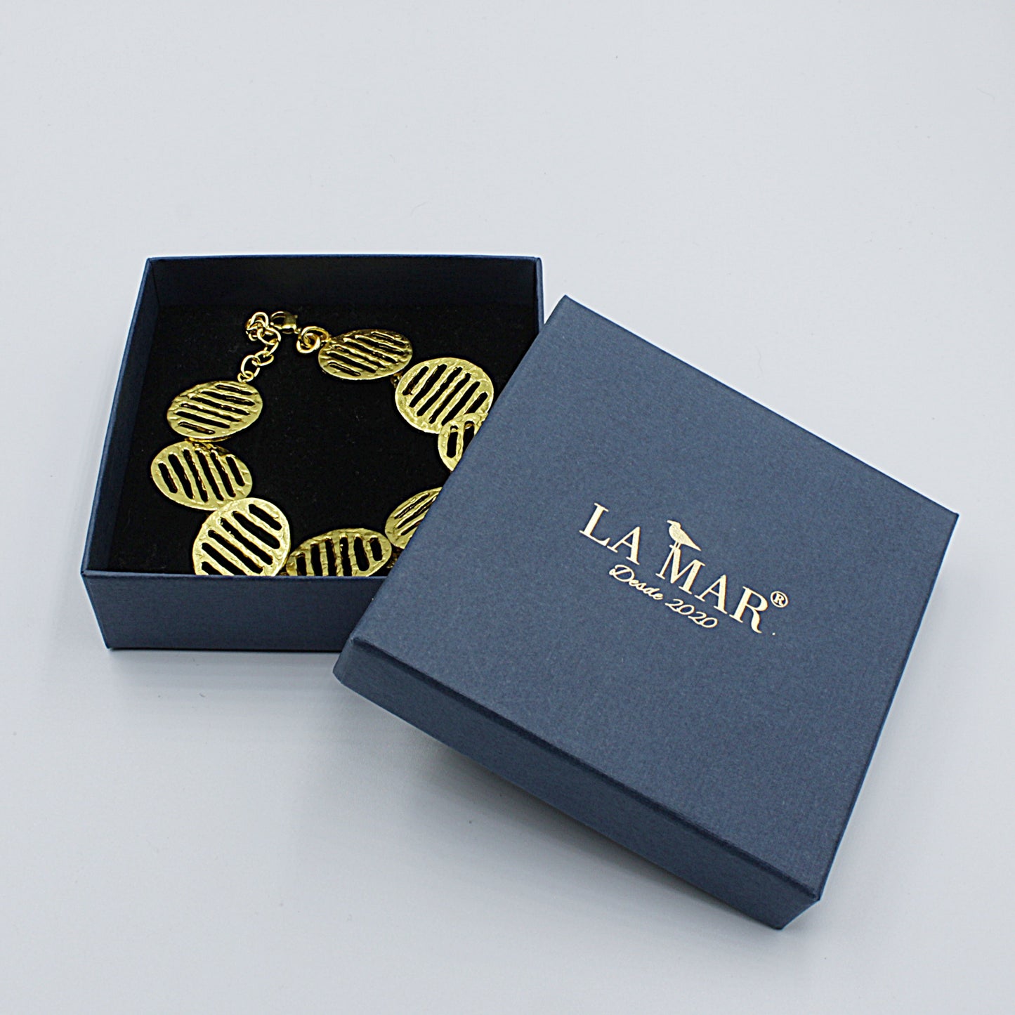 CINEMA earrings plated in 18kt gold