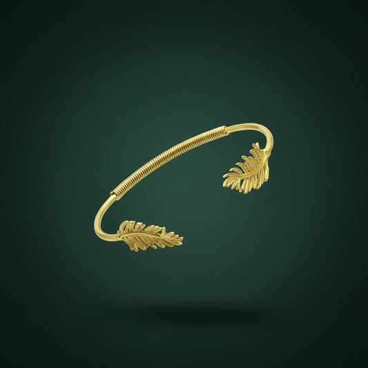 Brazalete OLIMPIA bañada en oro - Diseño con carácter