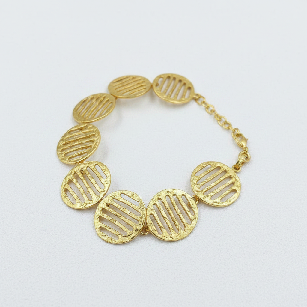 CINEMA earrings plated in 18kt gold