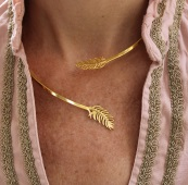 VALQUIRIA-Halsband mit 18-karätigem Goldüberzug