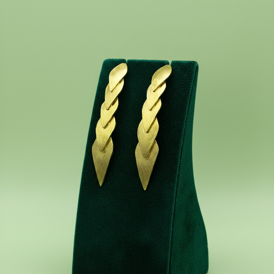 18kt gold plated design earrings