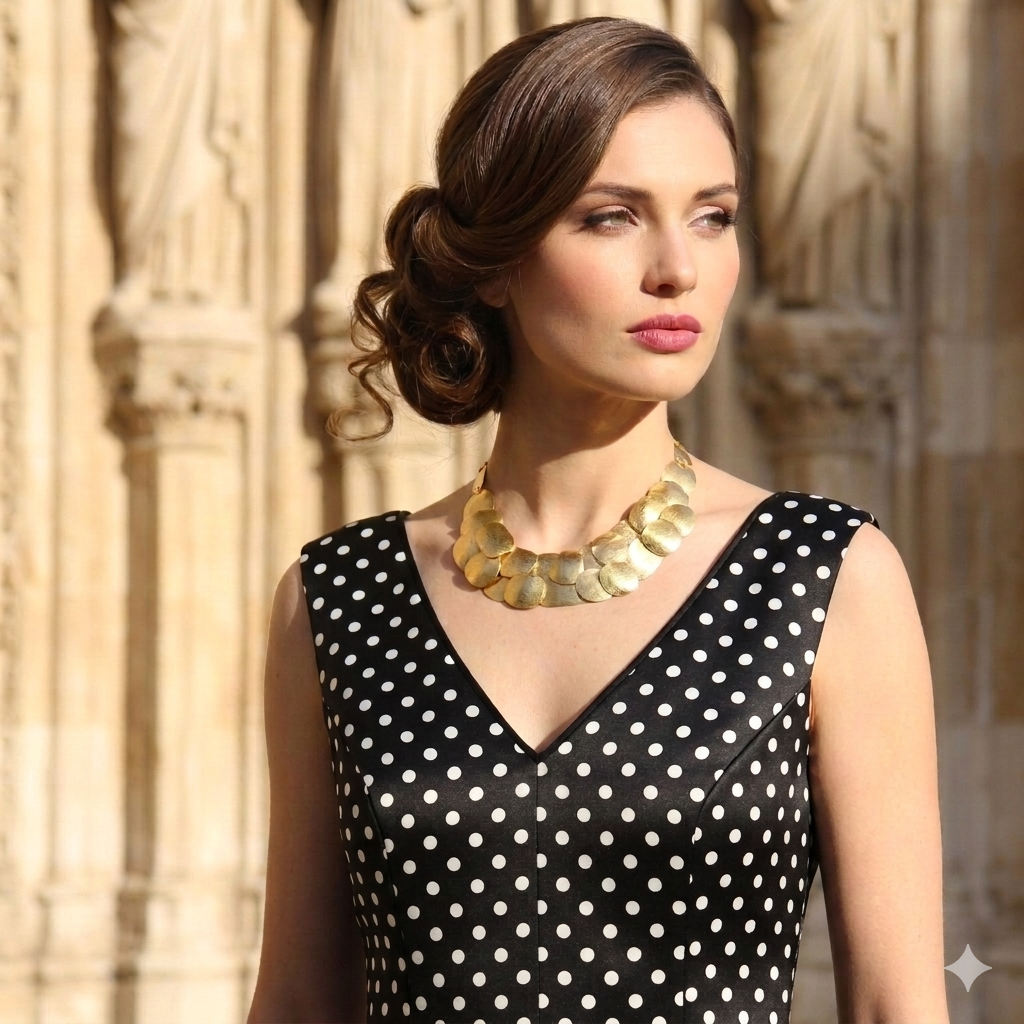 Collar CLEO bañado en oro - Diseño con carácter