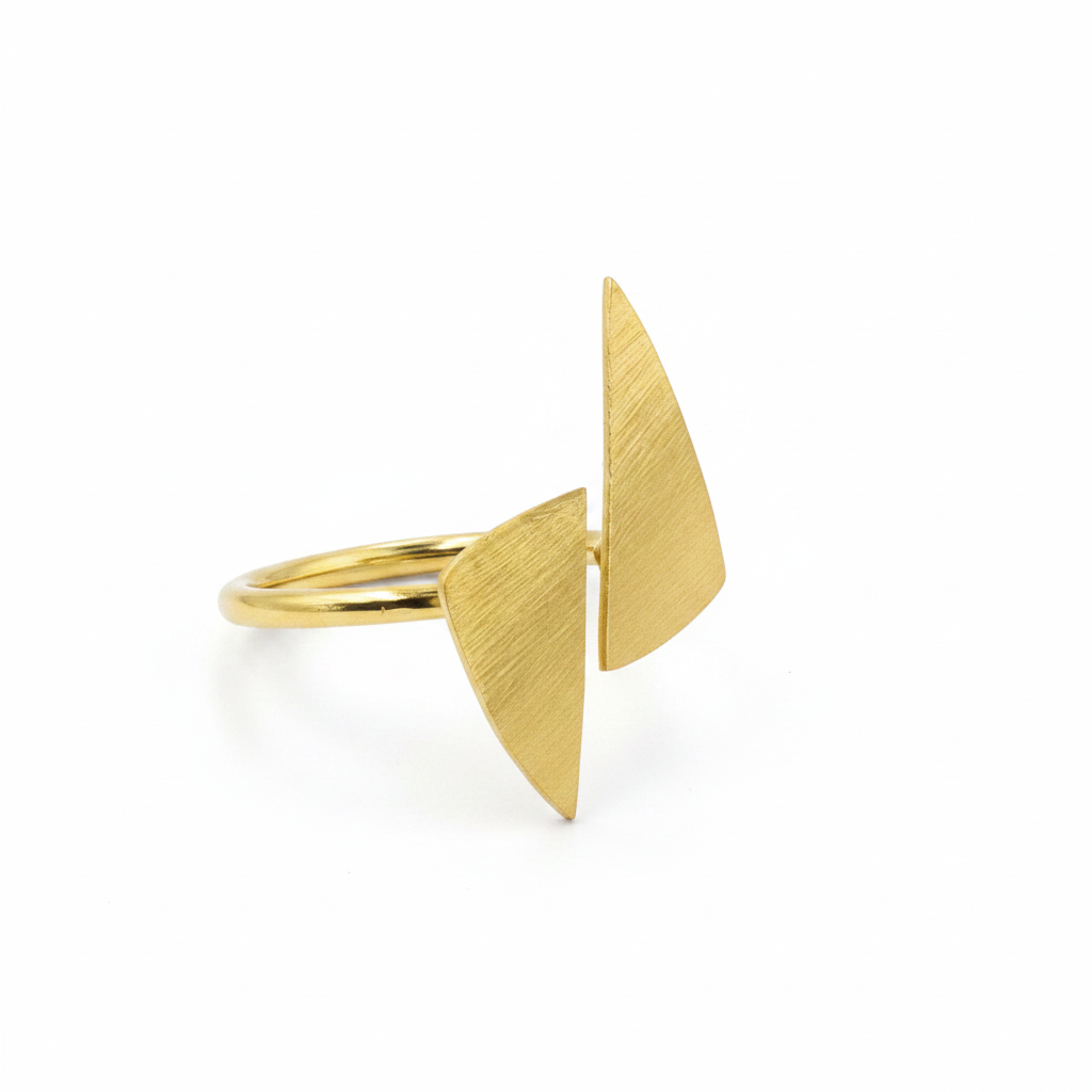 Anillo BERMUDAS bañado en oro