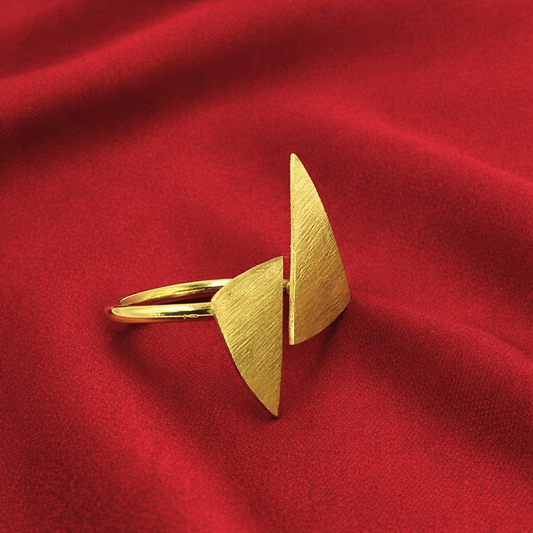 MIRÓ ring bathed in 18kt gold