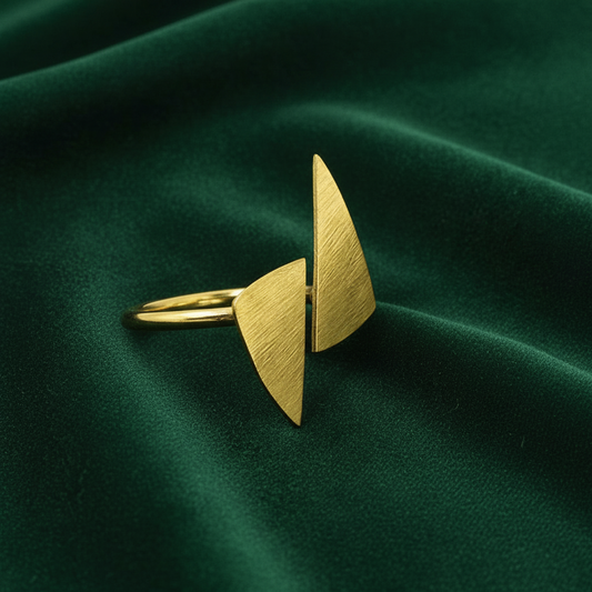 Anillo BERMUDAS bañado en oro