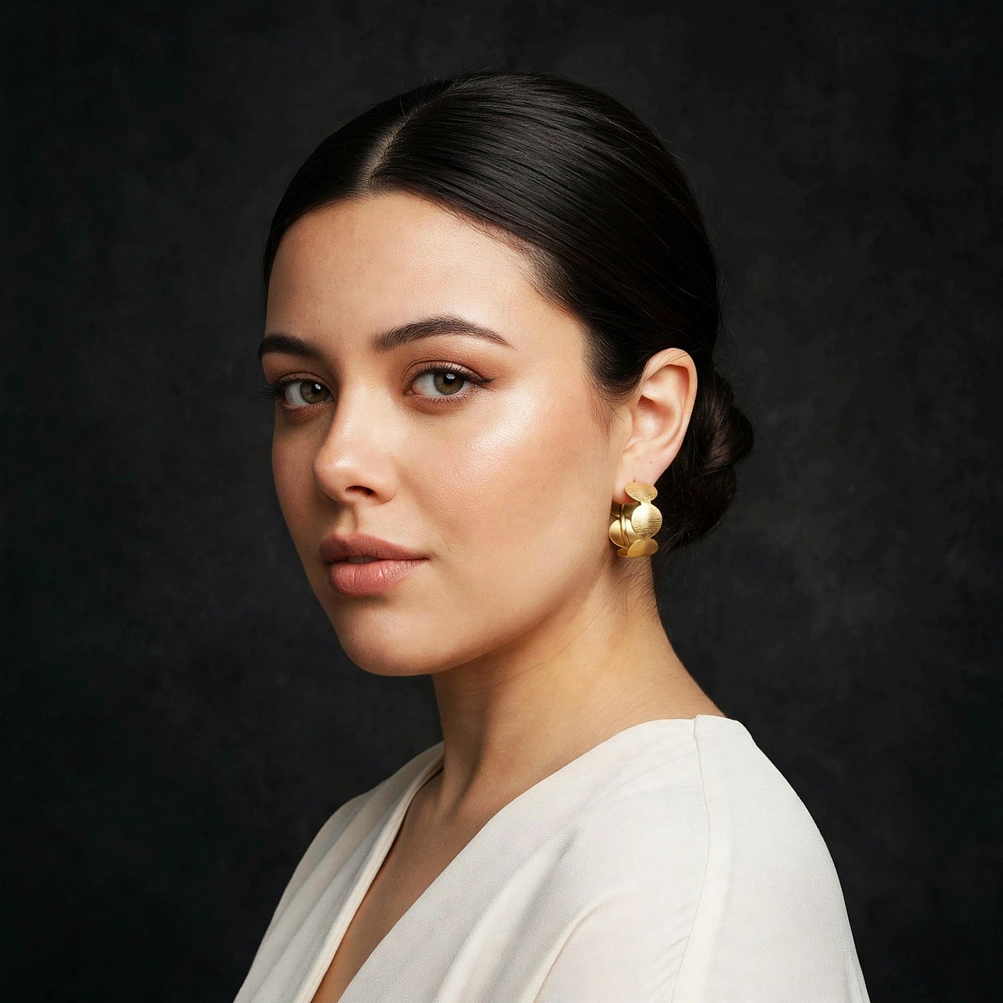 Pendientes CLASSIC bañado en oro - Diseño con carácter
