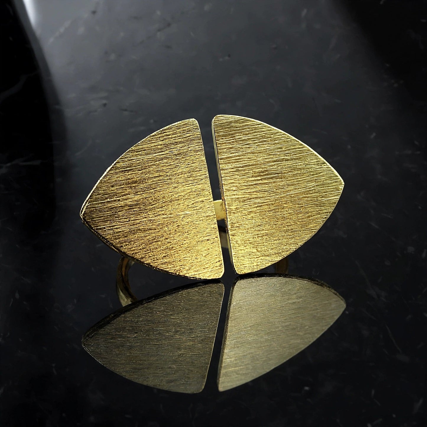 MIRÓ ring bathed in 18kt gold